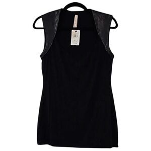 Anthropologie Black Sleeveless Blouse